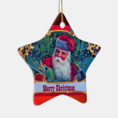 SANTA KERAMISCH ORNAMENT (Rechts)