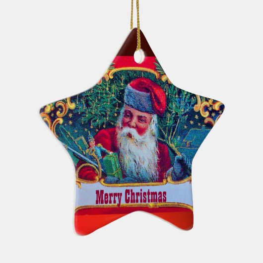 SANTA  KERAMISCH ORNAMENT (Rechts)