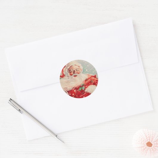  Santa Kerst sticker (Envelop)