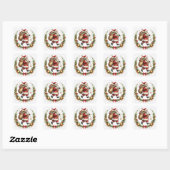  Santa Kerst stickers (Vel)