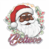 Santa Kerst stickers Claus Xmas Decals Plezier (Voorkant)