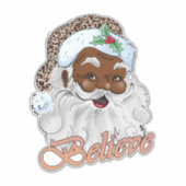 Santa Kerst stickers Claus Xmas Decals Plezier (Voorkant)