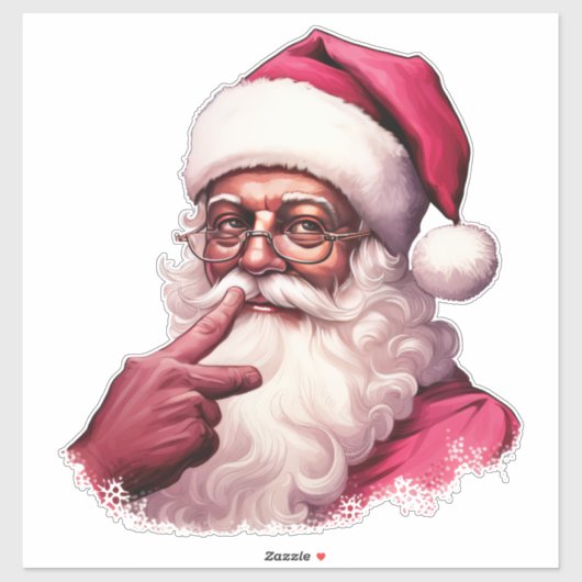 Santa Kerst stickers Claus Xmas Decals Plezier (Vel)
