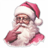 Santa Kerst stickers Claus Xmas Decals Plezier (Voorkant)
