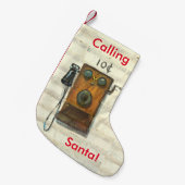santa kerst stocking kleine kerstsok (Voorkant (Hangend))