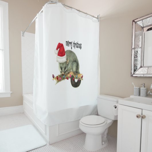 Santa Kerstdouwer Curtain Possum Douchegordijn (In situ)