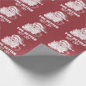 Santa Kerstmagneet Metaal Ornament Wrapping Pa Cadeaupapier (Hoek)