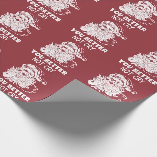 Santa Kerstmagneet Metaal Ornament Wrapping Pa Cadeaupapier (Hoek)