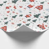 Santa Kerstmis cadeaupapier (Hoek)