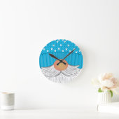 Santa Kerstmis Gnome Winter Pet Beard Sweater Ronde Klok (Huis)