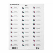 Santa Kerstmis Laxmas Lacrosse Kerst Retour Etiket (Full Sheet)