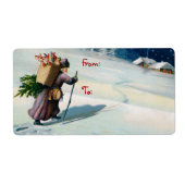 Santa Kerstmis Mailing Labels (Voorkant)