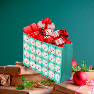 Santa Kerstmis Pickleball Ogee Pattern Groot Cadeauzakje