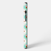 Santa Kerstmis Pickleball Ogee Pattern iPhone Hoesje (Linkerkant)