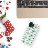 Santa Kerstmis Pickleball Ogee Pattern iPhone Hoesje