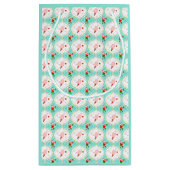 Santa Kerstmis Pickleball Ogee Pattern Klein Cadeauzakje (Achterkant)