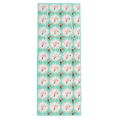 Santa Kerstmis Pickleball Ogee Pattern Wijn Cadeautas (Achterkant)