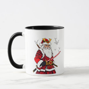 Santa Kerstmis Sinterklaas Japanse Kunst Samurai  Mok