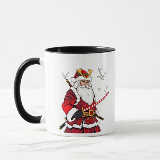 Santa Kerstmis Sinterklaas Japanse Kunst Samurai Mok (Links)