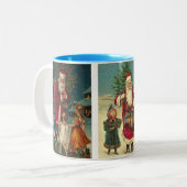 Santa kerstMok Hot Chocolade Tweekleurige Koffiemok (Voorkant links)