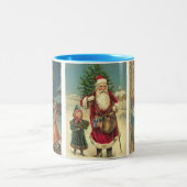 Santa kerstMok Hot Chocolade Tweekleurige Koffiemok (Center)