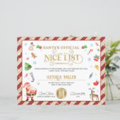 Santa Kerstofficiële Nice-lijst (Staand voorkant)