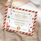 Santa Kerstofficiële Nice-lijst