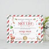 Santa Kerstofficiële Nice-lijst (Staand voorkant)