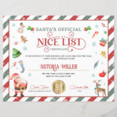 Santa Kerstofficiële Nice-lijst (Voorkant)