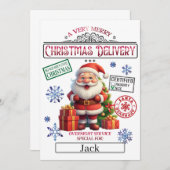 Santa Kerstofficiële Nice-lijst Kaart (Voorkant / Achterkant)