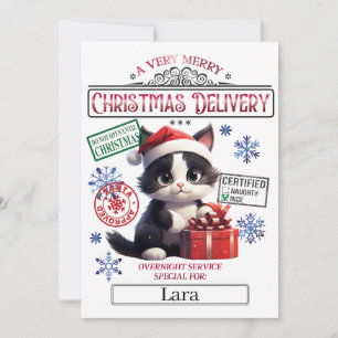 Santa Kerstofficiële Nice-lijst Kaart