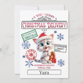 Santa Kerstofficiële Nice-lijst Kaart