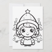 Santa Kerstofficiële Nice-lijst Kaart (Achterkant)