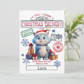 Santa Kerstofficiële Nice-lijst Kaart (Staand voorkant)