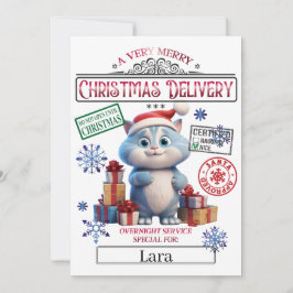 Santa Kerstofficiële Nice-lijst Kaart