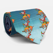 Santa Kerstrodeo Stropdas (Opgerold)