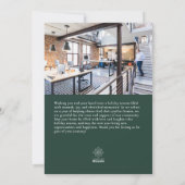 Santa Key Professioneel Einde van het Jaar Dank U  Feestdagenkaart (Achterkant)