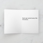 Santa Kidnap Humor Wenskaart Feestdagen Kaart (Binnen)