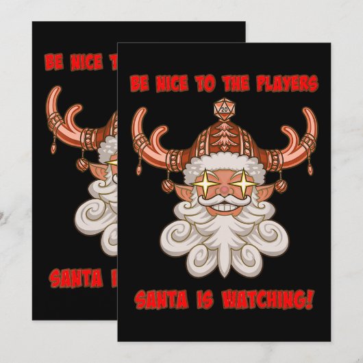 Santa kijkt grappige kerstfeestdag-tablet kaart (Voorkant / Achterkant)