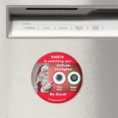 Santa kijkt naar je Cliffside Brandweermagneet Magneet (Insitu (Vaatwasser))