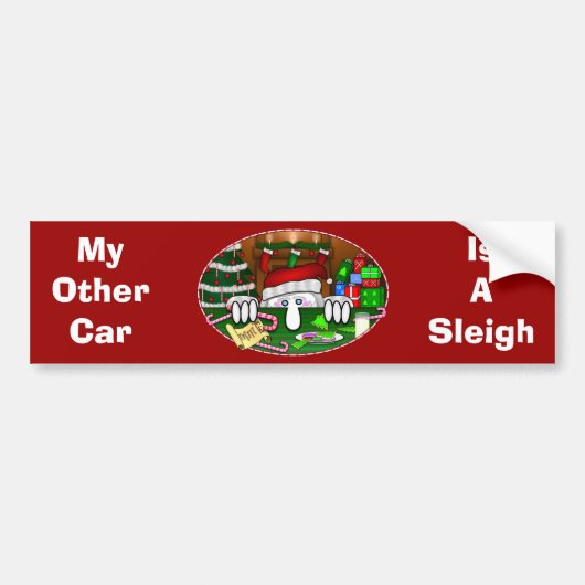 Santa Kilroy Bumpersticker (Voorkant)