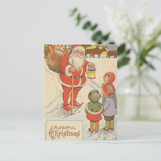  SANTA & KINDEREN BRIEFKAARTEN (Staand voorkant)