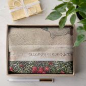 Santa, Kinderen, Pine & Holly Decoupage Tissuepapier (Geschenk)