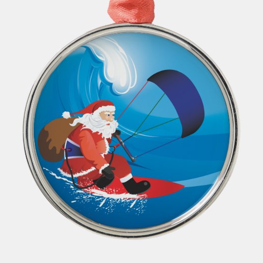 Santa Kitesurf Premium Ornament (Voorkant)