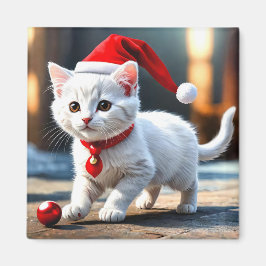 Santa Kitten Magneet