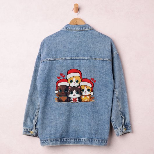 Santa Kittens Denim Jacket (Hangar)