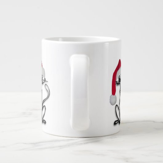Santa Kitty Cat Grote Koffiekop (Achterkant)