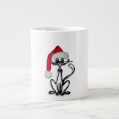 Santa Kitty Cat Grote Koffiekop (Voorkant)