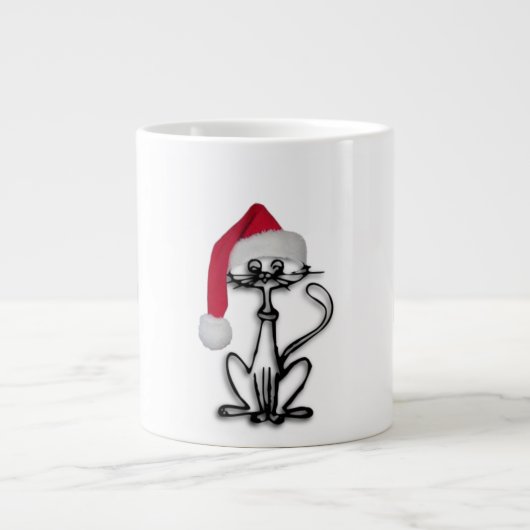 Santa Kitty Cat Grote Koffiekop (Voorkant)