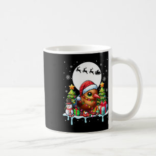 Santa Kiwi Bird Snowman Xmas Lights Kleurrijke kos Koffiemok